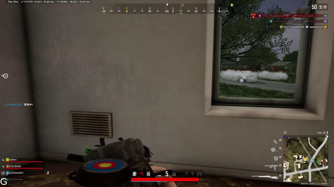 【PUBG】夜中の戦場が一番おもろい【がち芋】4Kモニターでプレイ中