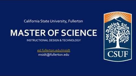 Info Session Part 1: Overview of Master of Science in Instructional Design & Technology