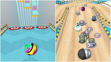 Going Balls Super Bonus Level 53 vs Epic Race Gameplay Android, iOS