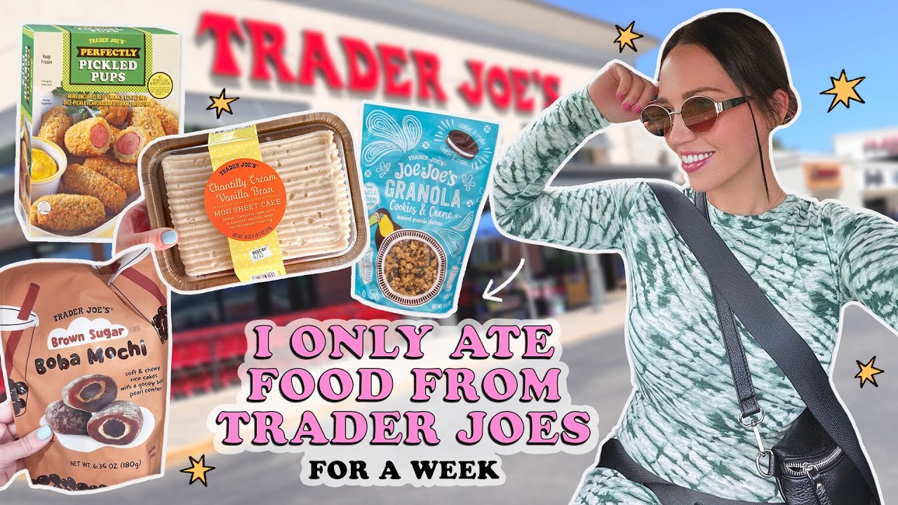 Only Eating Food From Trader Joes For A Week As A Brit In America 🍕🇺🇸✨