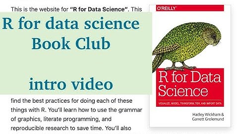 R for data science Book Club | An Introduction and announcement video | Subscribe to follow along
