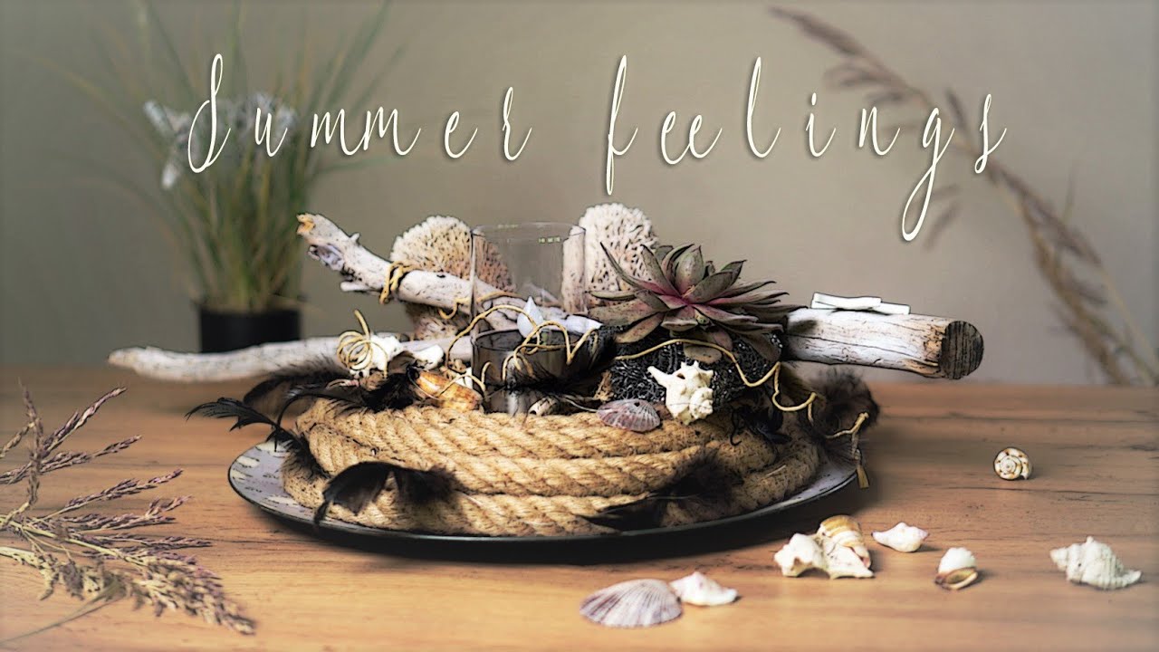 Mediterrane Tischdeko OHNE Frischblumen DIY | Summer feelings