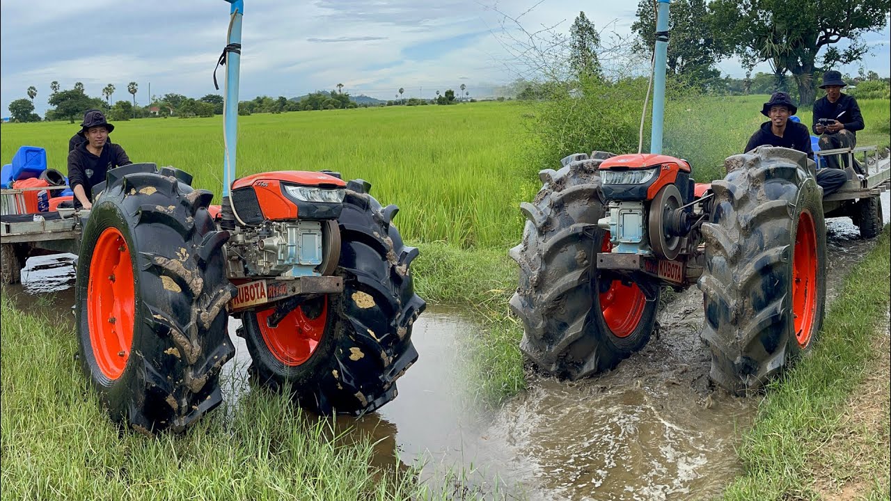 Driver Tractor Kubota ZT 155Di Go HoHome,Tractor Khmer Farmer