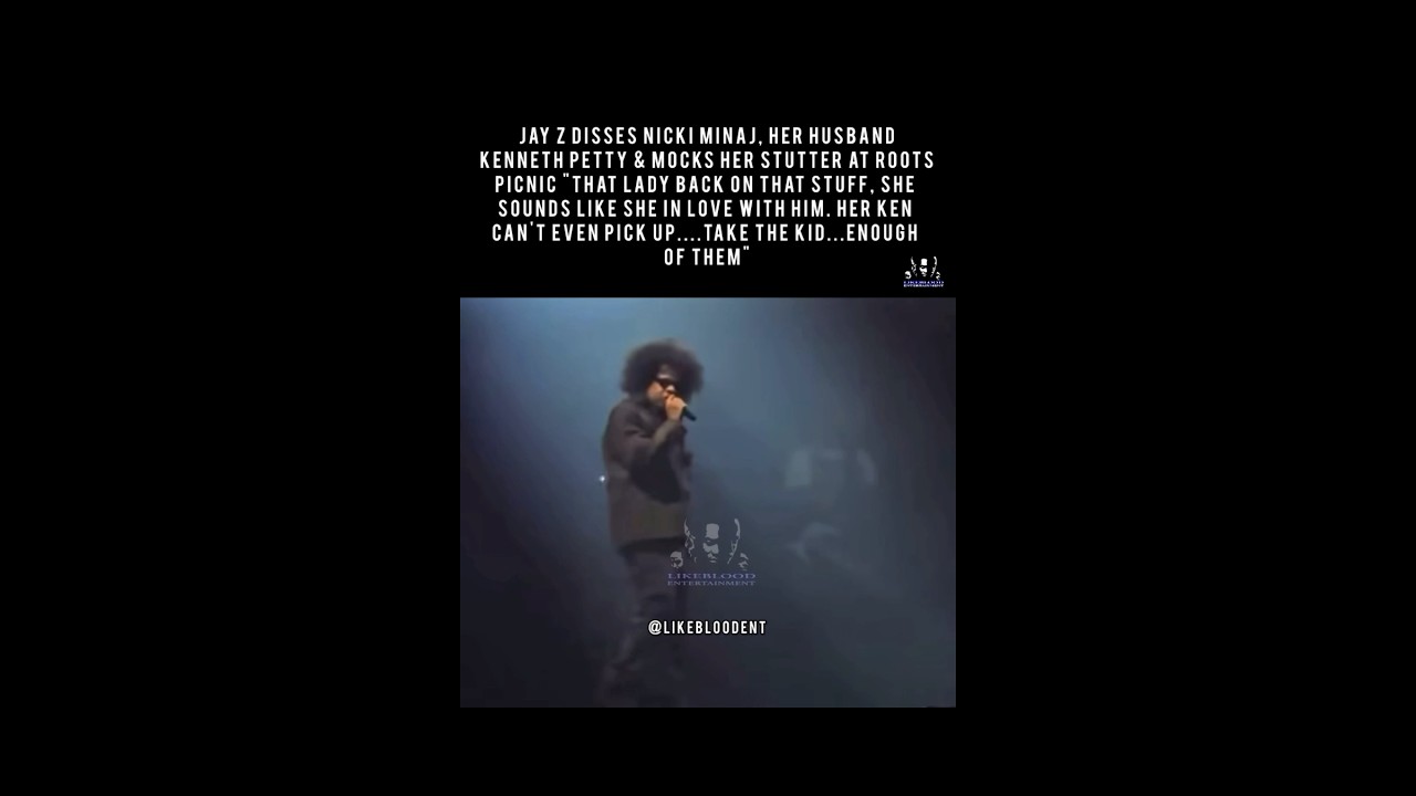 Obejrzyj JAY Z DISSES NICKI MINAJ, HER HUSBAND KENNETH PETTY & MOCKS HER STUTTER AT ROOTS PICNIC w YouTube Obejrzyj JAY Z DISSES NICKI MINAJ, HER HUSBAND KENNETH PETTY & MOCKS HER STUTTER AT ROOTS PICNIC w YouTube