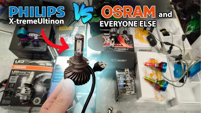 OSRAM Night Breaker LASER NEXT GENERATION 2018, LASER 1st Gen, Philips  RacingVision, X-tremeVision 