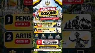 JAWATAN KOSONG KERAJAAN NEGERI PERAK 2026