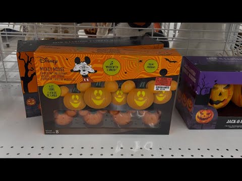 Gemmy Animated Halloween EmoteGlow Pumpkin Mickey Mouse Light String ...