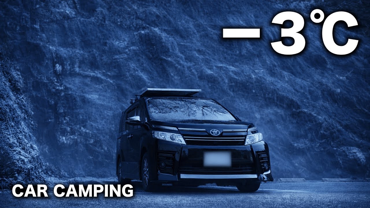 Экстремальный ночлег в машине: −3°C в ледяной ночи на пустой парковке