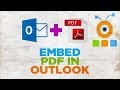 How to Embed a PDF Document in an Email Message in Outlook