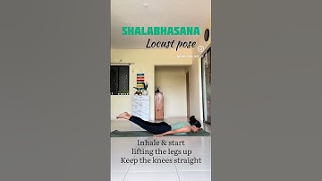 Shalabhasana - locust pose #yoga #yogaforbeginners