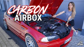 Airbox mit mega Sound ? | Carbon Airbox Karbonius | BMW E46 M3 | Lisa Yasmin