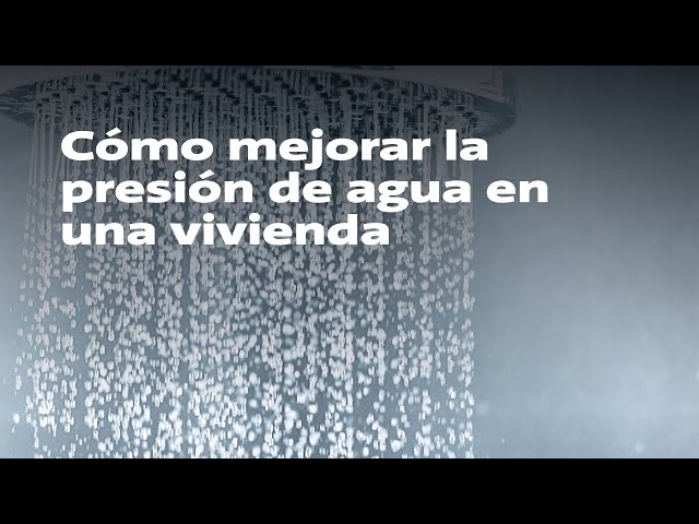 ▷ Mejora de presión del agua en pisos altos de comunidades