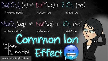 What is Common Ion Effect? Common ion effect lowers solubility?🤔 - Dr K