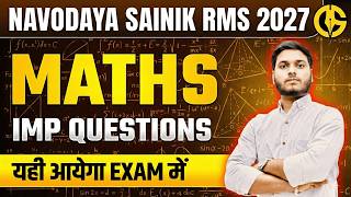 Maths(गणित)✅ Sainik, RMS and UPSS-2027 Class-6th and 9th🔥#newlivebatch2027