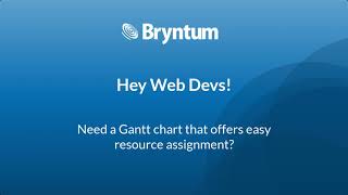 Assign resources to Gantt tasks using drag & drop