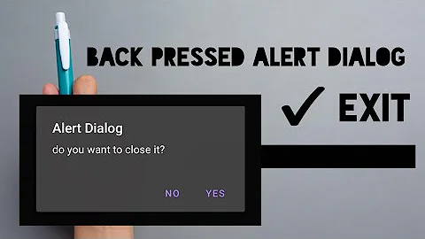 Create Alert Dialog Box in Android Studio | Exit Dialog | Android