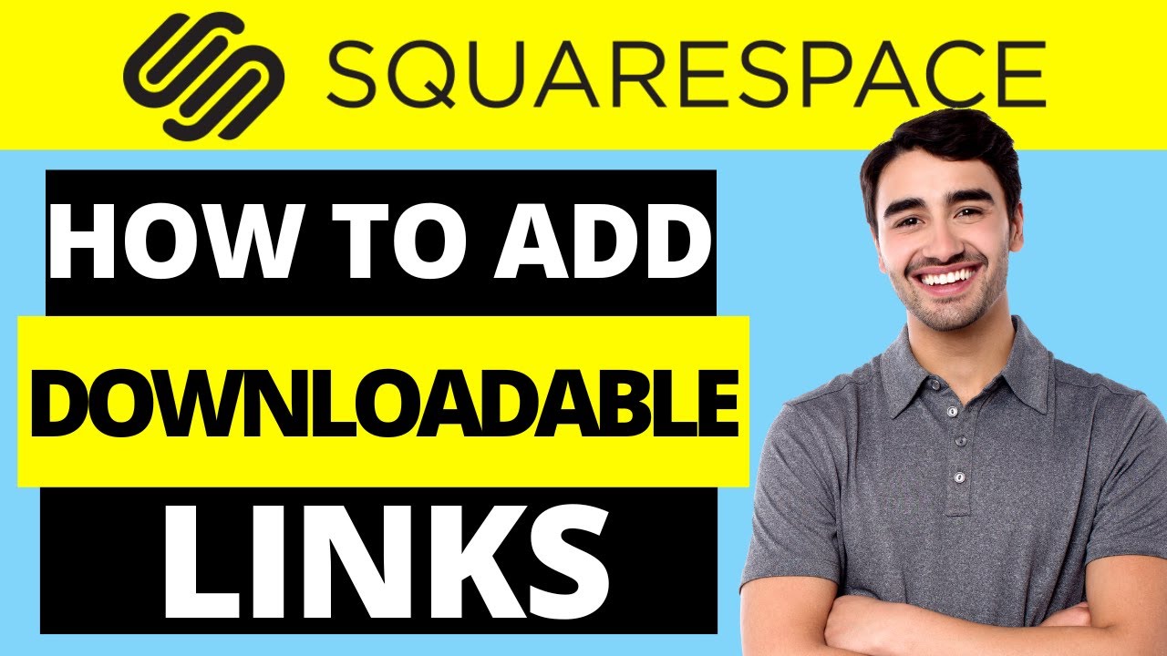 How To Add Downloadable Links In Squarespace - YouTube