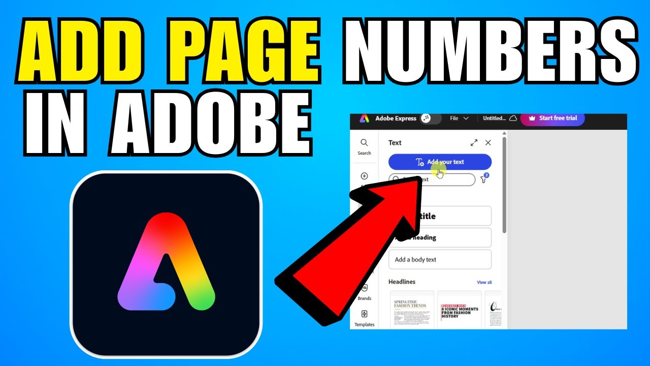 How To Add Page Numbers In Adobe Express (2026) (Complete Guide)