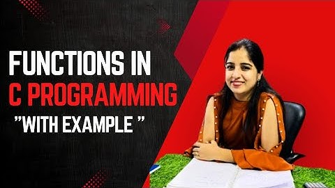 C Language Functions Made Easy 🔥 | With Examples | Vanita Mehta Classes