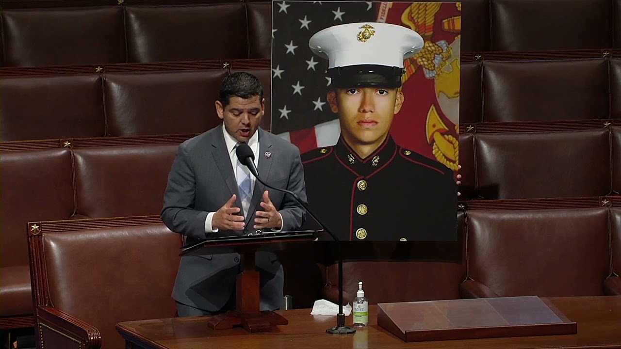Congressman Raul Ruiz honors fallen Marine Corporal Hunter Lopez on House floor