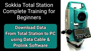 How to Import Data From Sokkia Total Station to Computer via Data Cable and Pro Link Software screenshot 5
