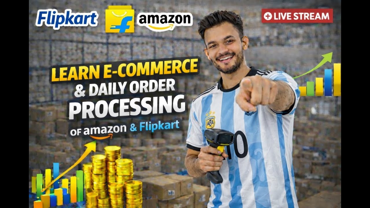 LIVE E-COMMERCE | AMAZON & FLIPKART ORDERS PROCESSING | LIVE PACKAGING | E-COMMERCE RUN