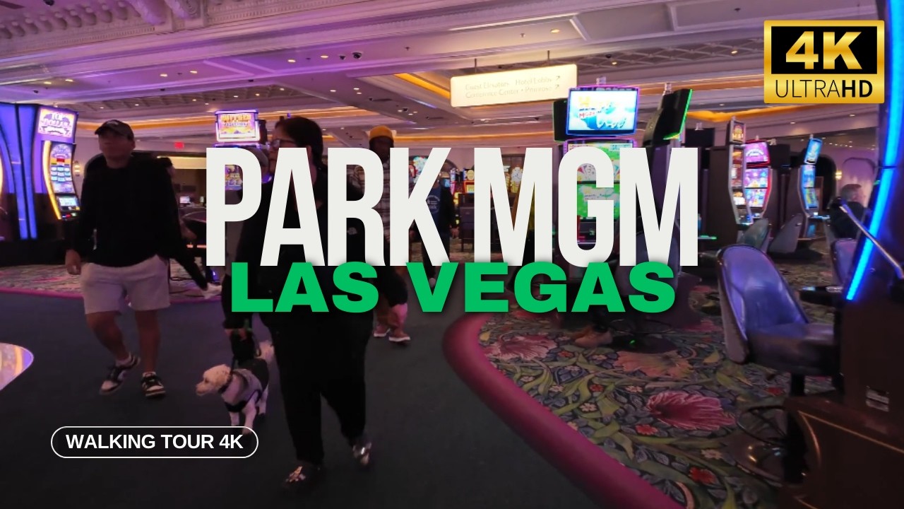 🌅 Morning Walk Inside Park MGM Casino Las Vegas | Relaxing 4K Tour 🎰🏨