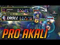 CHALLENGER AKALI TRYING TO CARRY TROLL SUPPORT JINX IN WILD RIFT Season 2