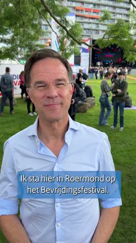 Minister-president Mark Rutte bezoekt Bevrijdingsdag in Roermond