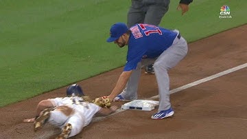 CHC@SD: Contreras picks off Jankowski at third base