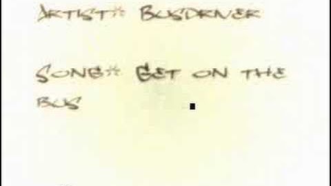 Busdriver - Get on the bus