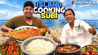 Cooking with மீனவ பொண்ணு Subi in Island 🔥| தூத்துக்குடி - Irfan’s View screenshot 4