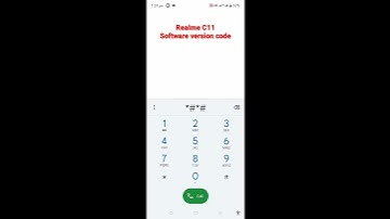 #short Realme C11 2021 Software version Code Dial