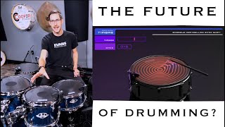 Is this the Future of Drumming I try  @EvansDrumheadsOfficial Sensory Percussion with @SunhouseInc!