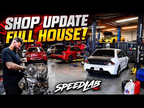 SHOP UPDATE VLOG #2 FULL HOUSE! BIG POWER BUILDS