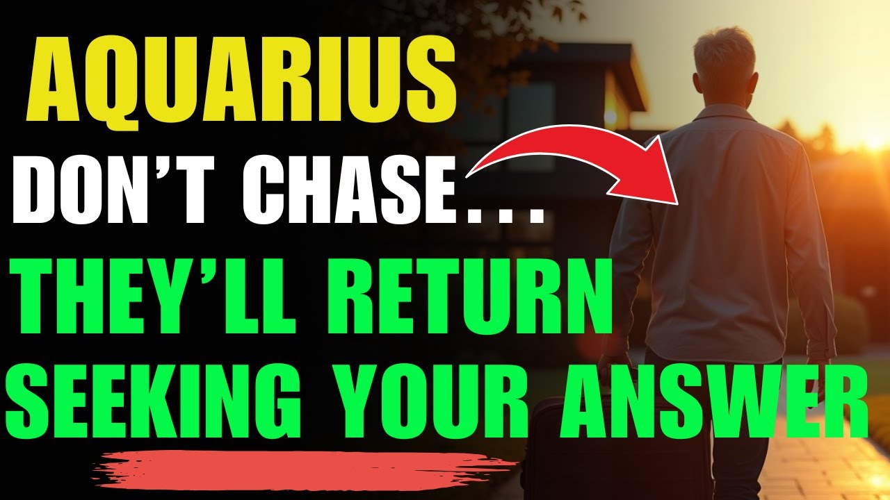 ВОДОЛЕЙ ♒ Космическое послание: Не гонитесь — они вернутся в поисках ответа
