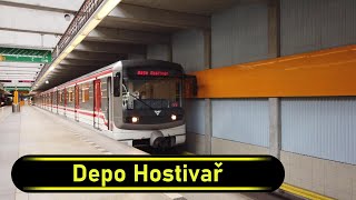 Metro Station Depo Hostivař - Prague 🇨🇿 - Walkthrough 🚶