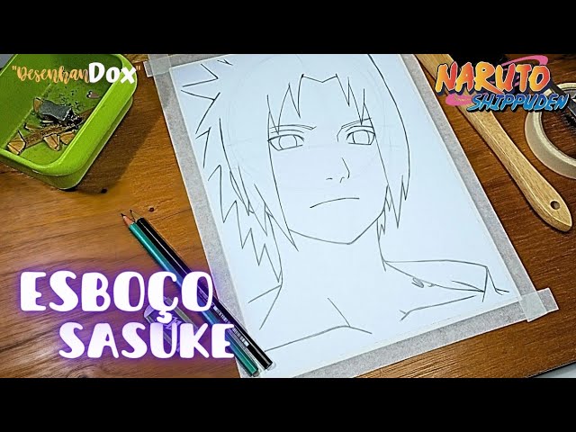 Sasuke uchiha (not my drawing)  Arte naruto, Esboço de anime