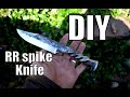 Beginner knife making: Railroad spike clip point Bowie knife