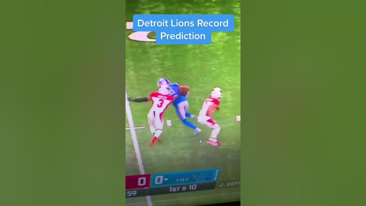 Detroit Lions 20222023 Record Prediction. YouTube