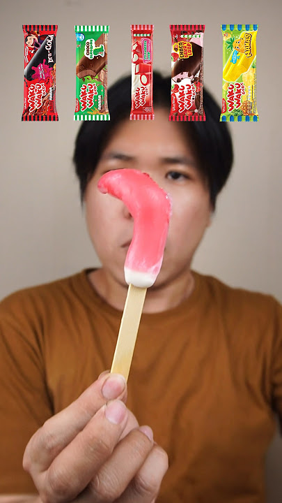 MAKAN BERBAGAI VARIAN ES KRIM WAKU WAKU DARI GLICO #asmr #icecream