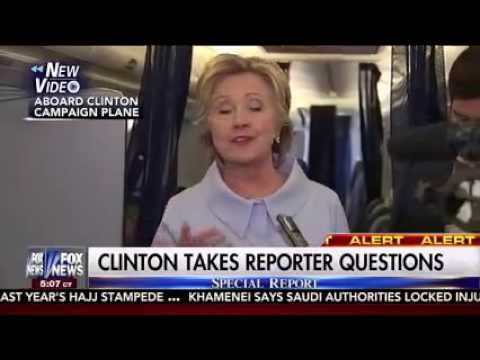 Hillary Clinton's Coughing Fit Ends Press Gaggle on Plane