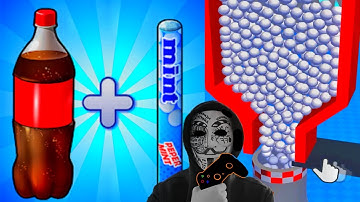 Coca Cola and Mentos - Drop and Explode game | Soda Geyser Level 4 | Game YJ