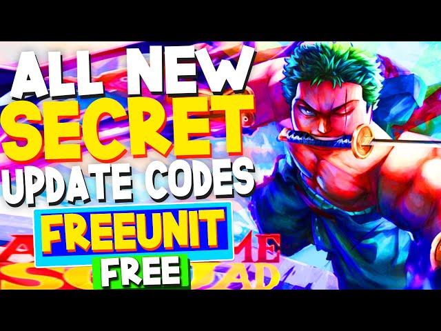 ALL NEW SECRET *1 YEAR* UPDATE 29 CODES In Roblox Anime