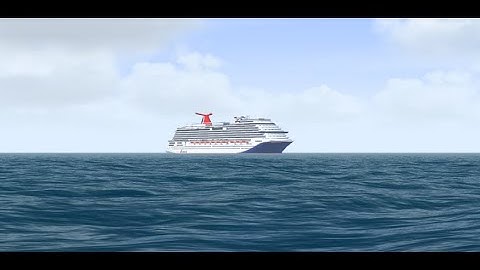 VSNG Carnival Horizon arrival into Aruba (TIMELAPSE)