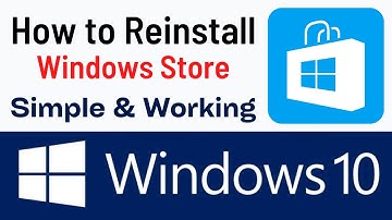 How To Reinstall Windows Store In Windows 10 | Reinstall Windows 10 Default Store Apps (Simple Way)