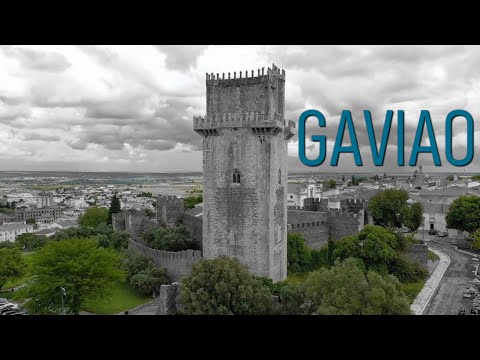 GAVIAO, PORTUGAL (4K City Tour) Stunning Aerial, Drone, Walking, and Night 4K Footage