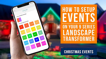 How to Setup Events on Your 9 Series Landscape Transformer | PART 2 | Christmas Events