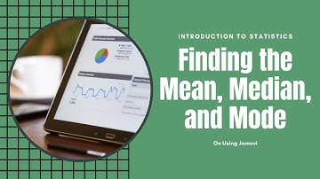 Statistics - On Using Jamovi - Finding the Descriptives such as the Mean, Median, Mode