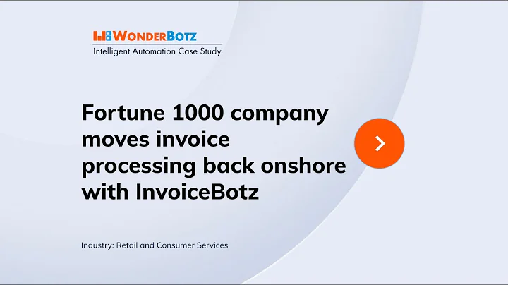InvoiceBotz Automated Invoice Processing brings accounting back on shore for Fortune 1000 company